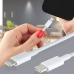 2er-Set Schnellladekabel USB-C auf Lightning, weiss, 1,5  m