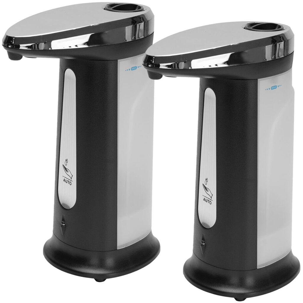 2er-Set Automatischer Seifenspender mit Infrarot-Sensor, berührungslos, 400 ml