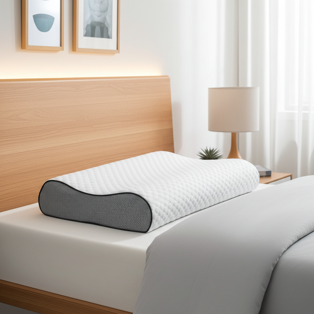 Ergonomisches Kopfkissen aus Memory Foam 60 x 40 cm