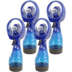 4er-Set Sprühventilator, 300 ml-Wassertank, Batteriebetrieb, Hand-Ventilator