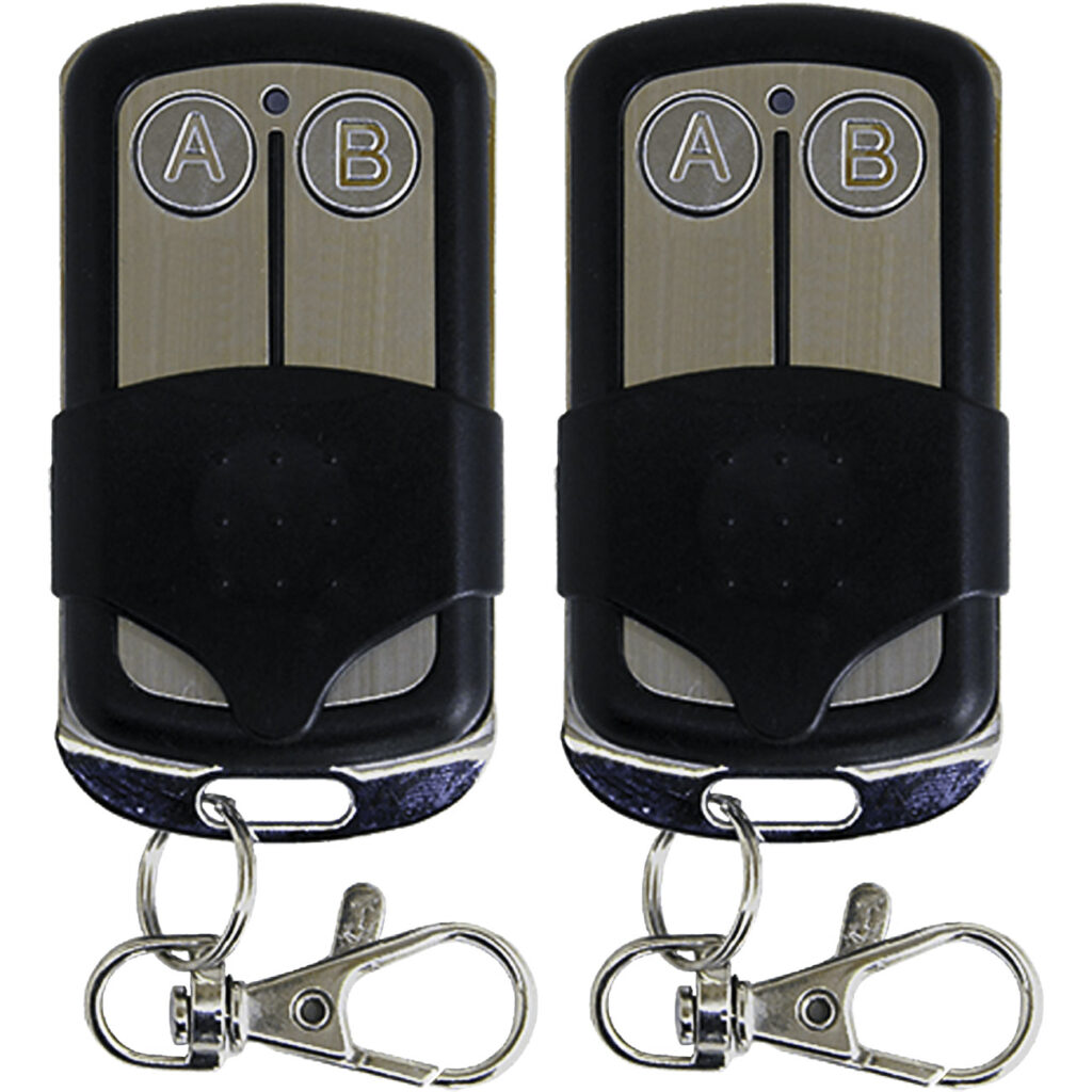 2er-Set Programmierbarer Funk-Handsender, 433,92 MHz, 2 Kanäle