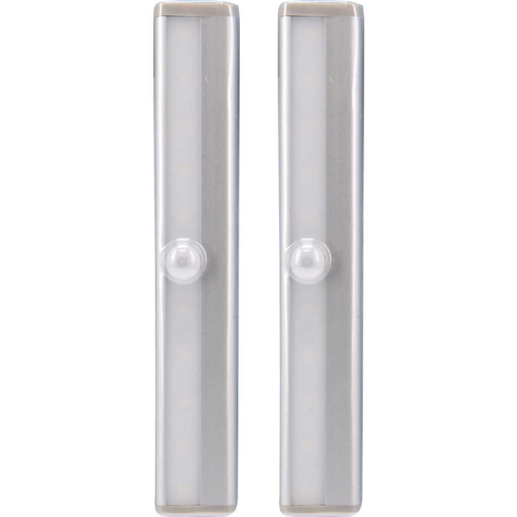 2er-Set LED Lichtleiste mit Bewegungssensor, selbstklebend, batteriebetrieben