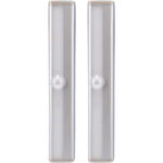 2er-Set LED Lichtleiste mit Bewegungssensor, selbstklebend, batteriebetrieben