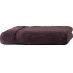 Badetuch, 100 x 150 cm 100% luxuriöse Baumwolle, mit 2 Bordüren, braun