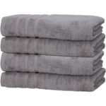 4er-Set Duschhandtücher, 50% Bambus & 50% Baumwolle, 70 x 140 cm, grau 4er-Set Duschhandtücher, 50% Bambus & 50% Baumwolle, 70 x 140 cm, grau