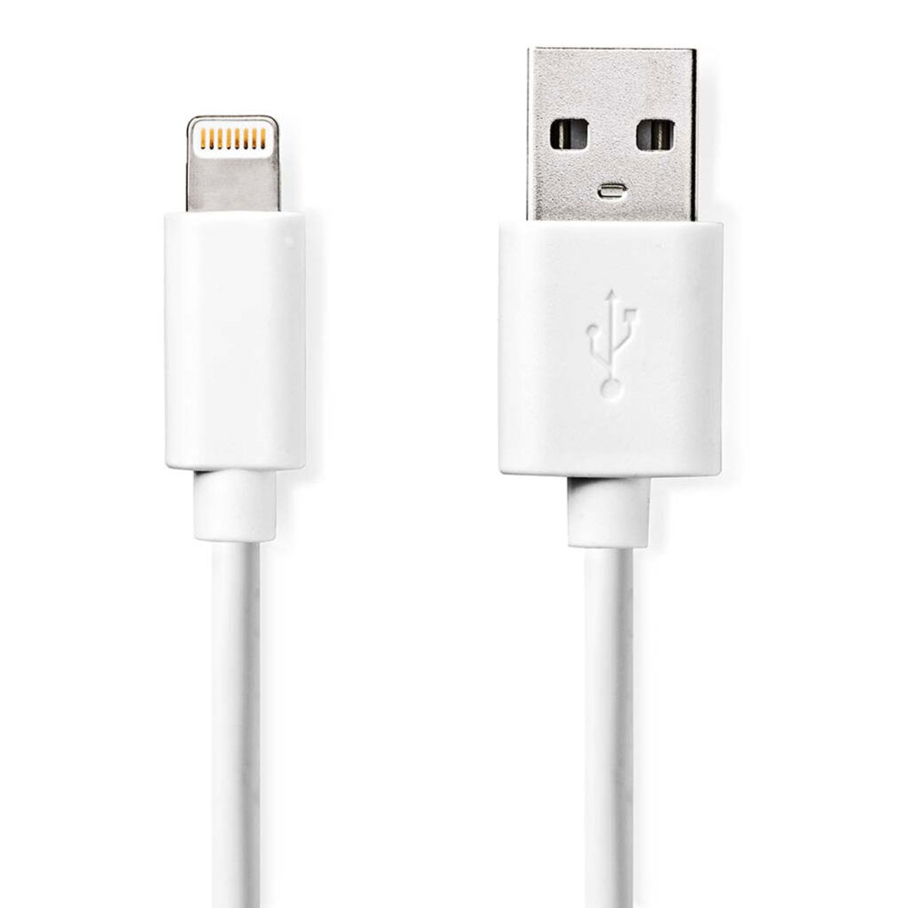 iPhone Lightning Ladekabel, USB-A, Apple MFi zertifiziert, 1 m, weiss