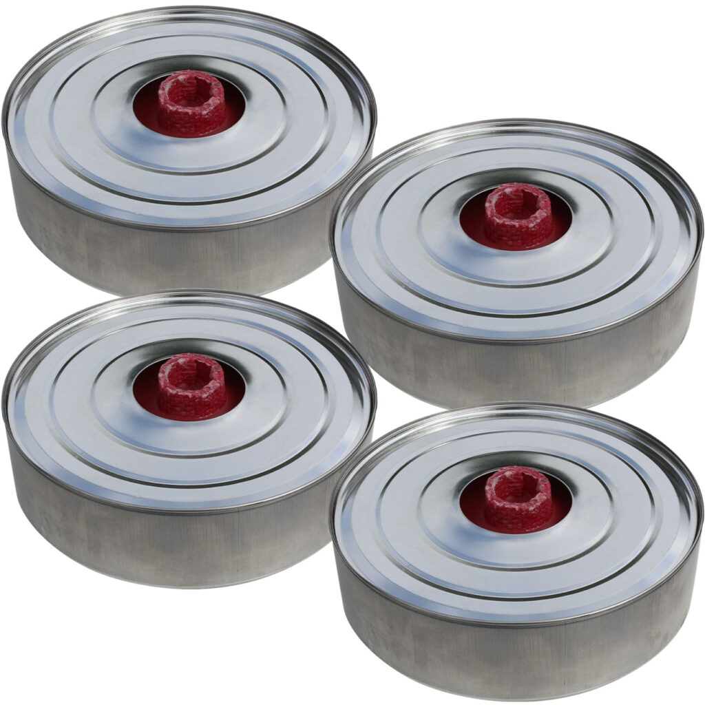 4er-Set Flammdose, Brenndauer ca. 8-10 h