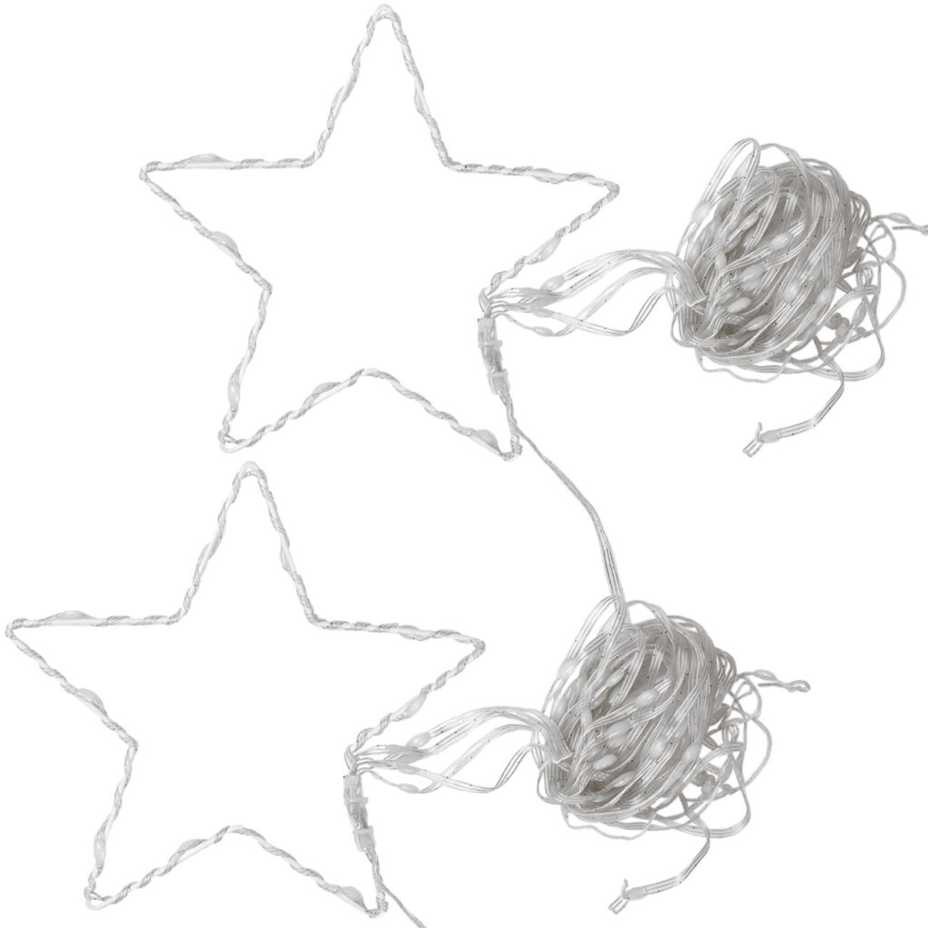 2er-Set Bunte LED Sternschnuppe mit 85 RGB LEDs, IP44