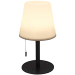 Akku Tischlampe mit 4 Lichtmodi in weiss & bunt, 30cm, IP44 Akku Tischlampe mit 4 Lichtmodi in weiss & bunt, 30cm, IP44