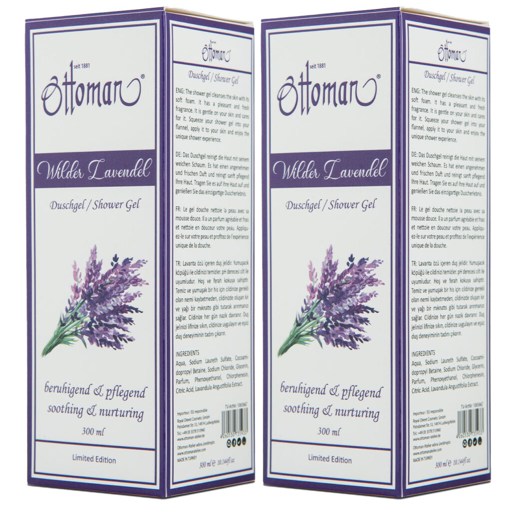 2er-Set Lavendel Duschgel, 300ml, entspannendes Duscherlebnis