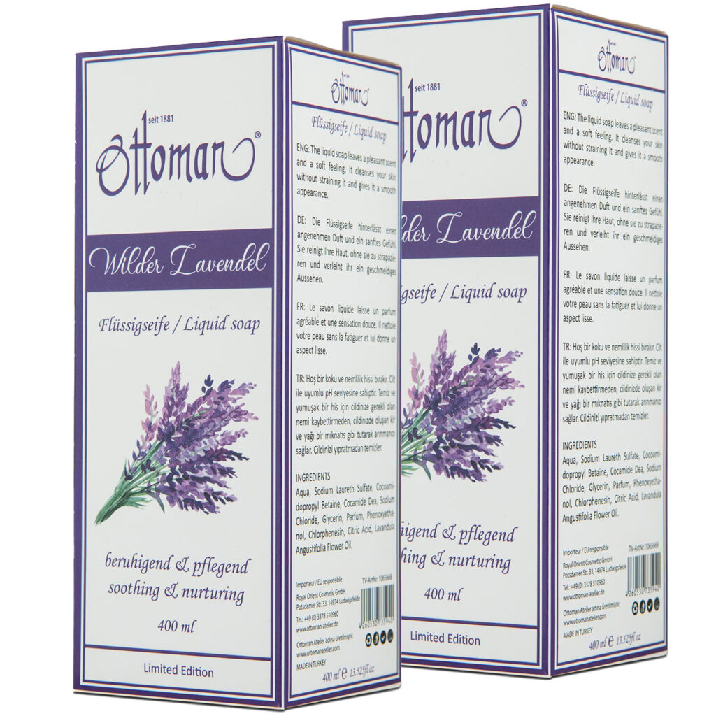 2er-Set Lavendel Flüssigseife, für gepflegte und saubere Hände