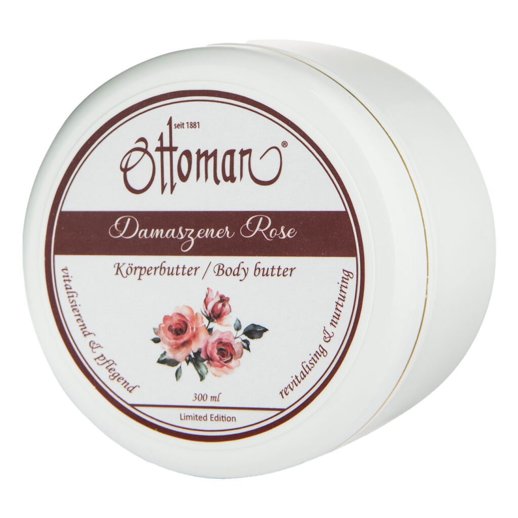 Rose Körperbutter, 300ml, reichhaltige Pflege