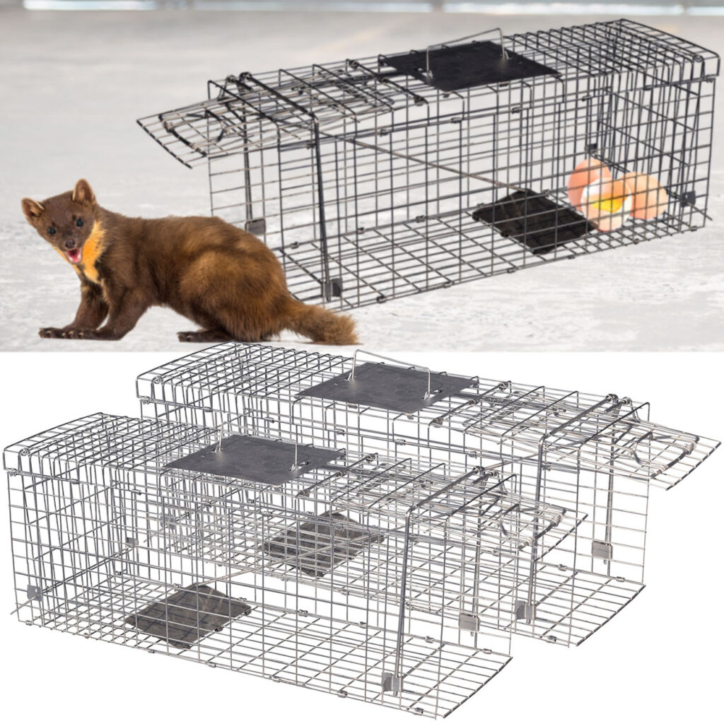 2er-Set Marder Käfig Lebenfalle