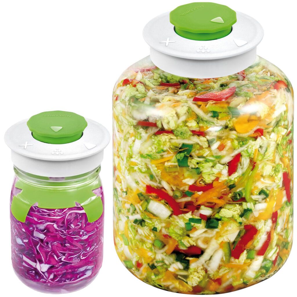 Fermentierglas-Set mit Entlüftungsventil, 1 Liter und 5 Liter