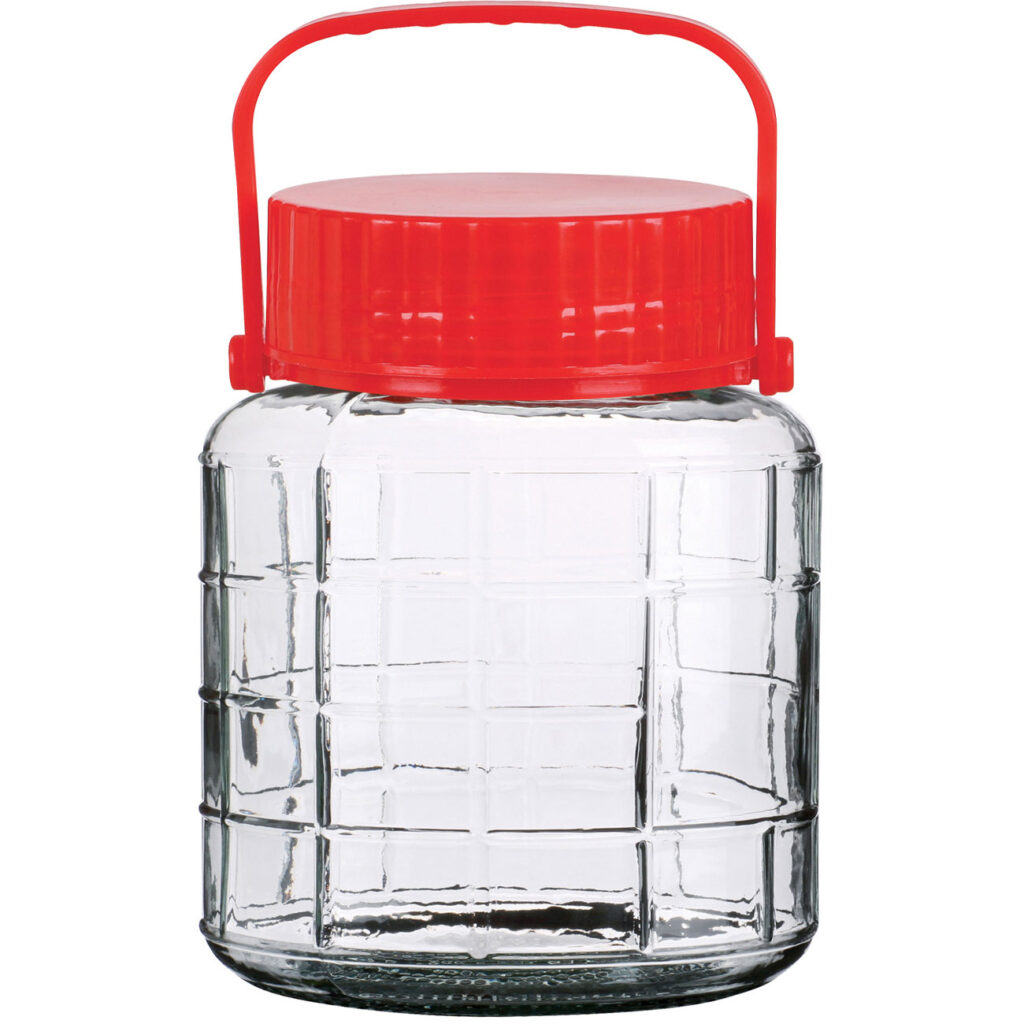 Vorratsglas mit Henkel, Weithalsglas, 1 Liter