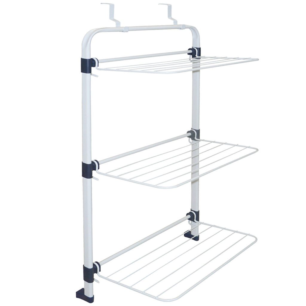 Wäscheständer zur Montage an Türen, grau