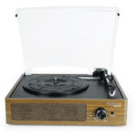 Retro Plattenspieler mit Bluetooth, Digitalisier-Funktion und Lautsprecher