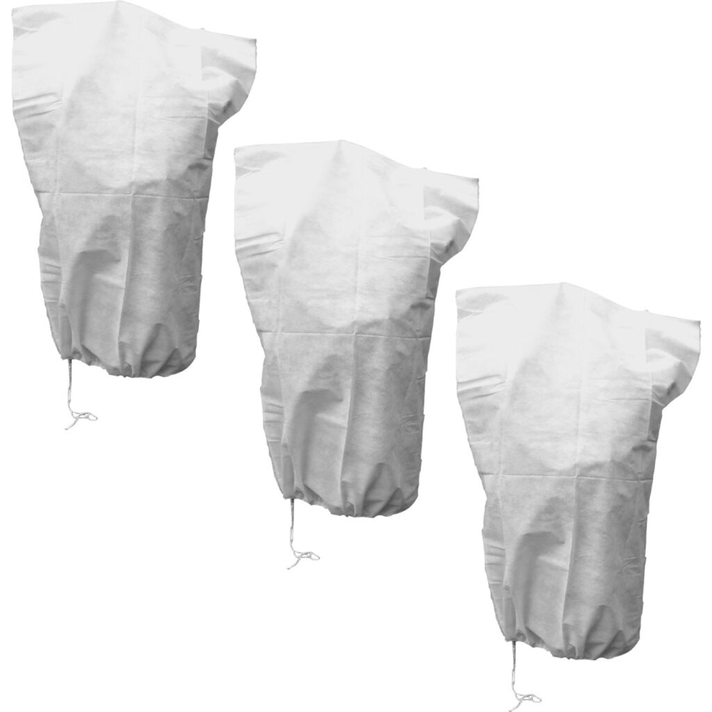 3er-Set Pflanzenschutzsack, weiss, Schutzvlies, 110 x 150 cm