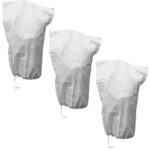 3er-Set Pflanzenschutzsack, weiss, Schutzvlies, 110 x 150 cm
