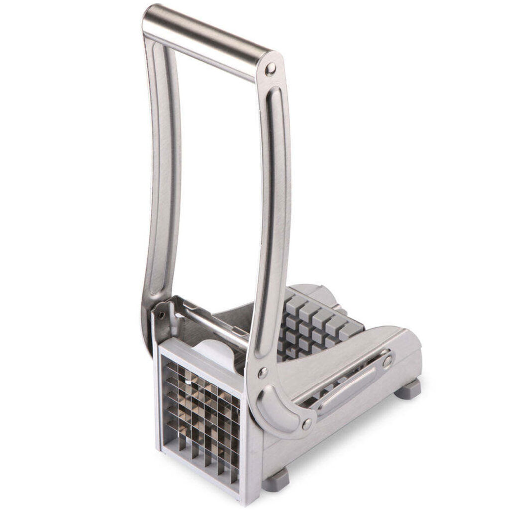 Pommes- und Gemüseschneider aus Edelstahl, inkl. 2 Schneidegitter