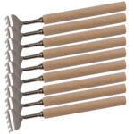 9er-Set Teleskop-Rückenkratzer mit Holz-Griff, 17 – 52 cm