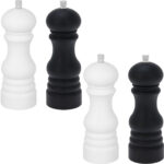 2er-Set Salz- und Pfeffermühle, schwarz-weiss