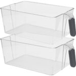 2er-Set Kühlschrank Aufbewahrungsbox mit Griff. 31 x 18 x 11 cm 2er-Set Kühlschrank Aufbewahrungsbox mit Griff. 31 x 18 x 11 cm