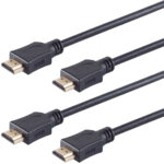 2er-Set High Speed HDMI Kabel, UHD, schwarz, 1 m