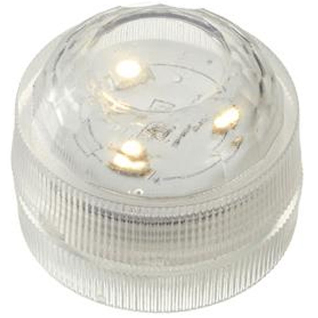LED-Teelicht, wasserdicht, warmweiss, Ø 3cm, IP68