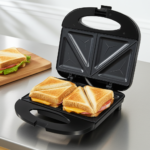 Sandwichmaker für 2 Grill-Sandwiches, 750 W, Antihaftbeschichtung, schwarz/silber Sandwichmaker für 2 Grill-Sandwiches, 750 W, Antihaftbeschichtung, schwarz/silber