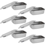 6er-Set Frischhaltedose aus Edelstahl mit Kunststoff Clip-Deckel, 750 ml