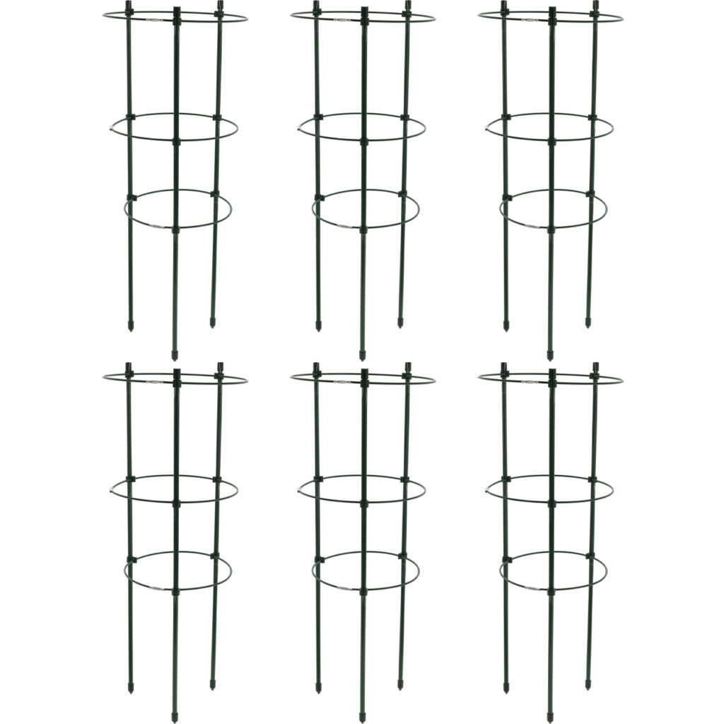 6er-Set Pflanzenstütze, rund, 45 x Ø 18 cm