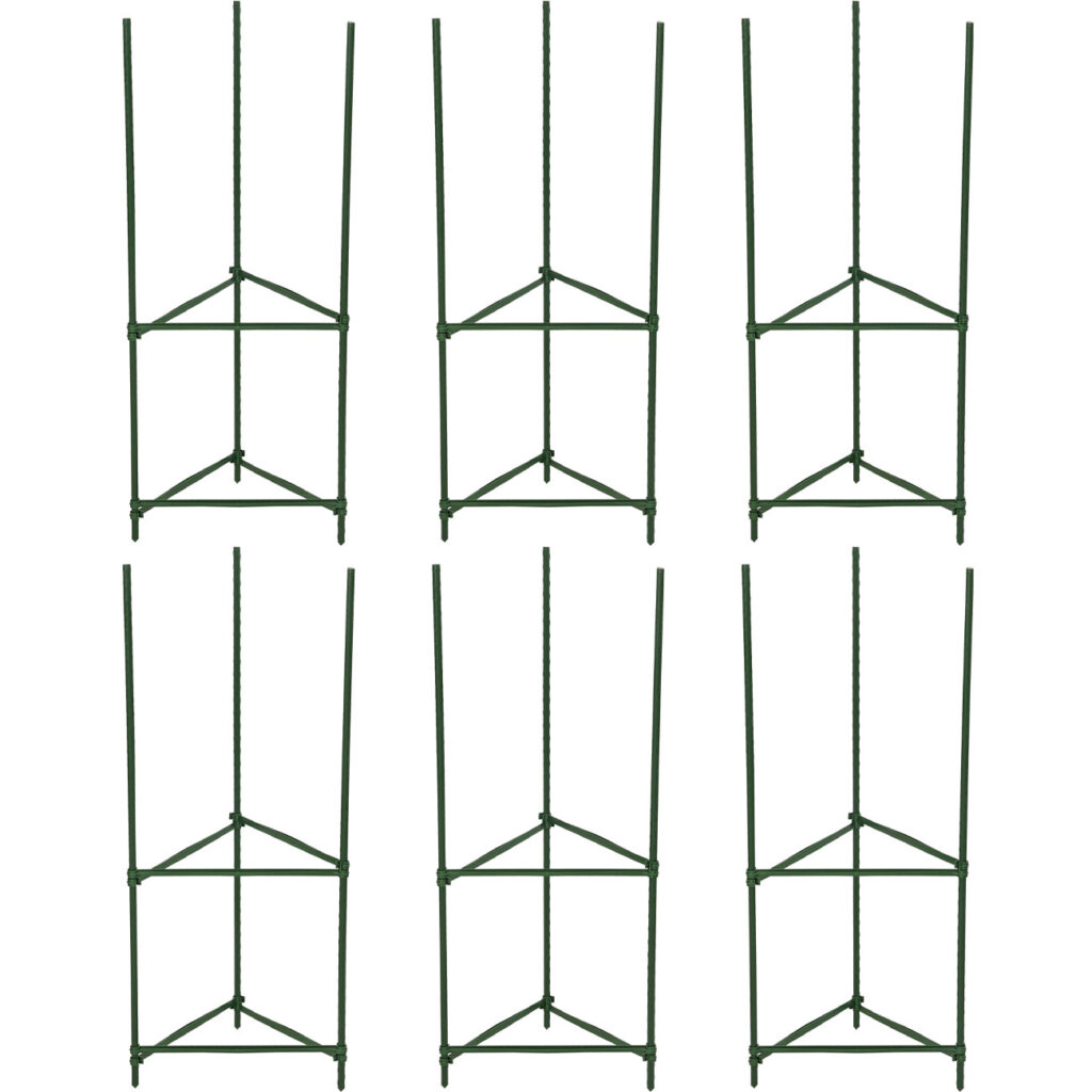 6er-Set Pflanzenstütze, dreieckig, 78 cm