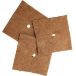 3er-Set Frostschutz-Kokosmatten für Topfpflanzen, quadratisch, 38 x 38 cm