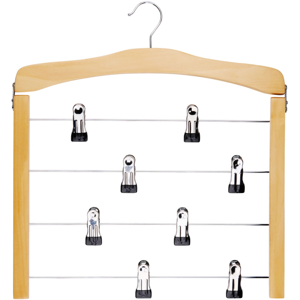 Mehrfach Hosenbügel mit Clips Mehrfach Hosenbügel mit Clips