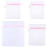 Wäschenetze mit Reissverschluss, 4er-Set, 3 Grössen