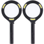 2er-Set Handlupe mit LED-Beleuchtung, 250 Lumen