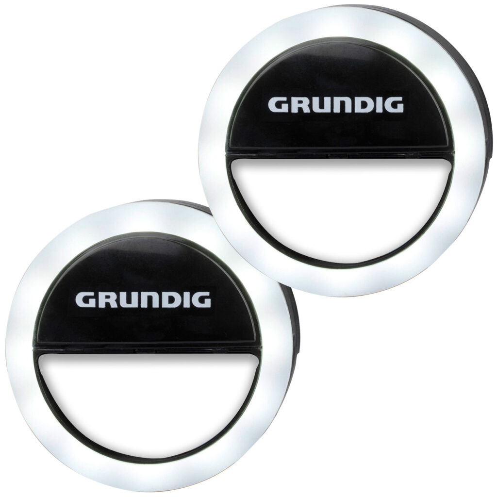 2er-Set Ringleuchte für Smartphones, Ø 3,3″ (8,5 cm)