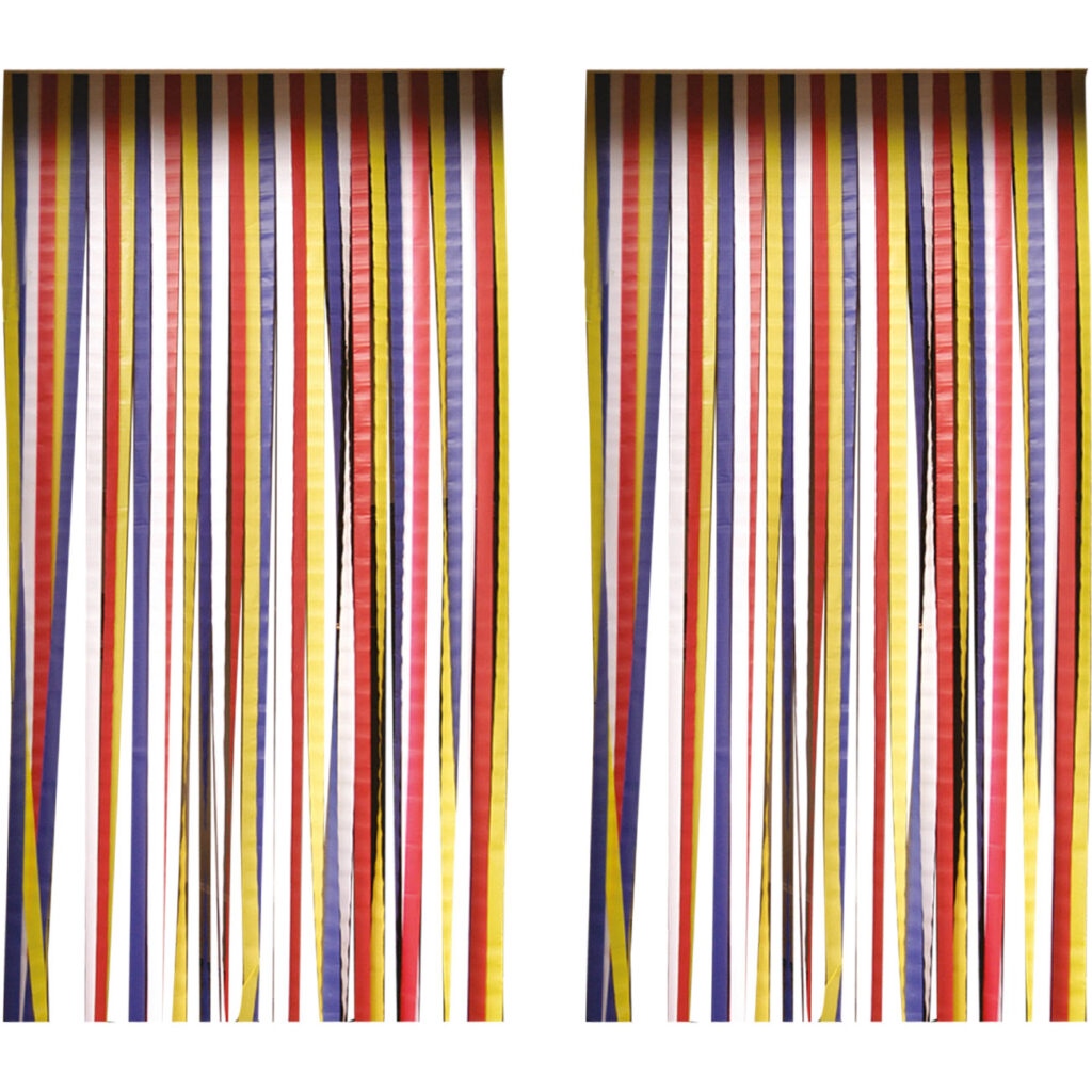 2er-Set Insektenschutz Streifenvorhang, bunt, ca. 210 x 90 cm