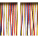 2er-Set Insektenschutz Streifenvorhang, bunt, ca. 210 x 90 cm