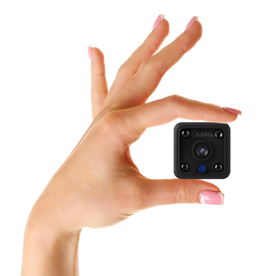 Micro-IP-Kamera, Akkubetrieb, HD 720p, 120° Weitwinkel, Nachtsicht, WLAN