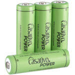 4er-Set NiMH-AA/Mignon-Akkus, 2.700 mAh, mit Transport-Case