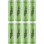 8er-Set NiMH-AA/Mignon-Akkus, 2.700 mAh, mit Transport-Case