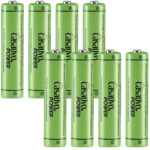 8er-Set NiMH-AAA/Micro-Akkus, 1.100 mAh, mit Transport-Case