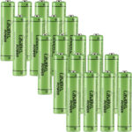 20er-Set NiMH-AAA/Micro-Akkus, 1.100 mAh, mit Transport-Case