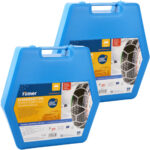 2-er Set Schneeketten 16mm, Super-Gripp 4×4, 15″-19″, 215-255 mm
