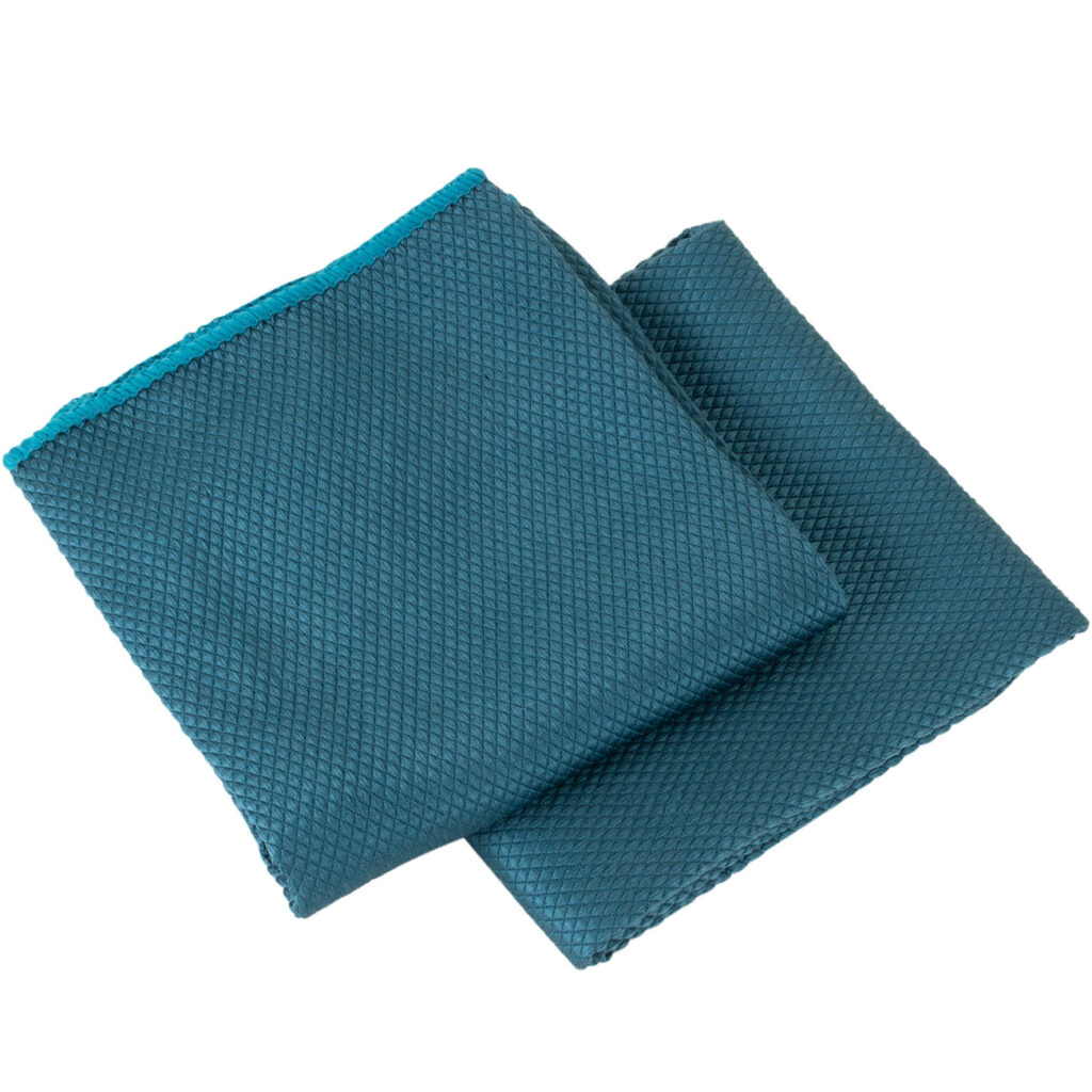 2er-Set Mikrofaser-Fensterpoliertuch, 65 x 45 cm