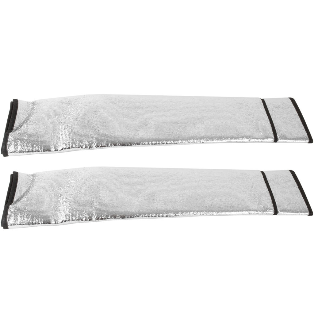 2er-Set Windschutzscheibenabdeckung mit Laschen, 200 x 70 cm, faltbar