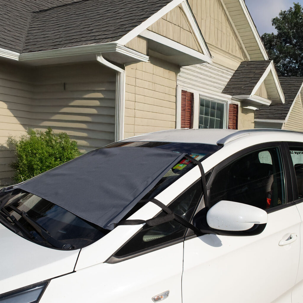 Windschutzscheibenabdeckung mit Magnetstreifen, 145 x 70 cm, faltbar