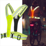 Sicherheitsweste mit 3 Leuchtmodi für Sporttreibende, verstellbar, wasserfest